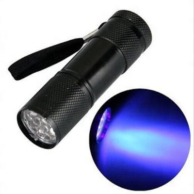 China Emergency Mini AAA 9 Battery Led Flashlight Promotional Gift Aluminum Led Flashlight for sale