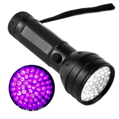 China Purple Emergency 51LED UV Germicidal Lamp Flashlight Fluorescent Blacklight UV Flashlight for sale