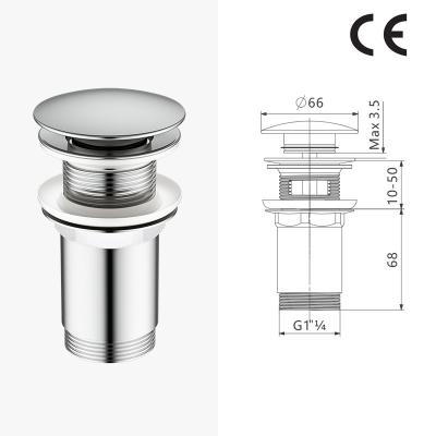 China Elite Modern Shower Floor Drain Brass Sleek Round Pop Up Efficient Water Drainage for sale