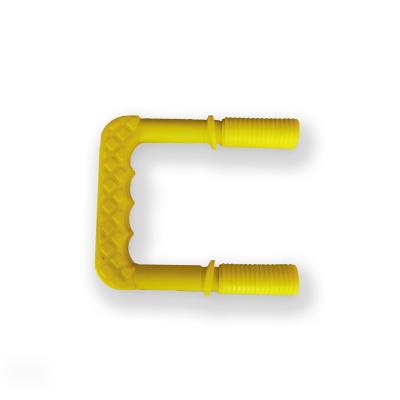 China Chemical Resistant Manhole Ladder Step , MS004 Yellow Manhole Encapsulated Step for sale