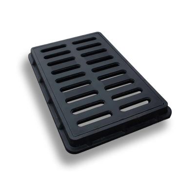 China FRP Rectangle Manhole Cover , Grating Frame SMC Manhole Cover 450 X 750mm for sale