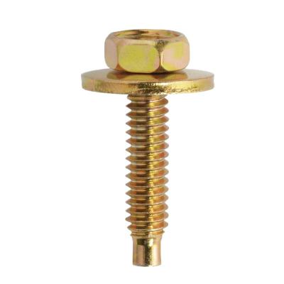 China Custom 6-60 4-40 Stainless Steel 8-32 Hex Head Sems Machine Screw Combination Bolt Spring Single Joint Screw for sale