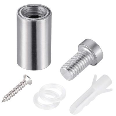 China Headless Wall Install Glass Standoffs Stainless Steel Panel Standoff Advertising Screw for sale