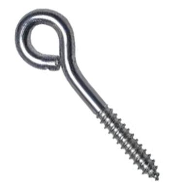 China Stainless Steel Wire Screw Eye Bolts 4mmx8mm Small Mini Or Narrow Eye Screw #6 8*80 Stainless Steel Open Hooks for sale