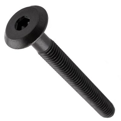 China Black stainless steel m2x40 hex socket furniture set hardware screw m6 stainless steel bolt-nut for wood furniture screw for sale