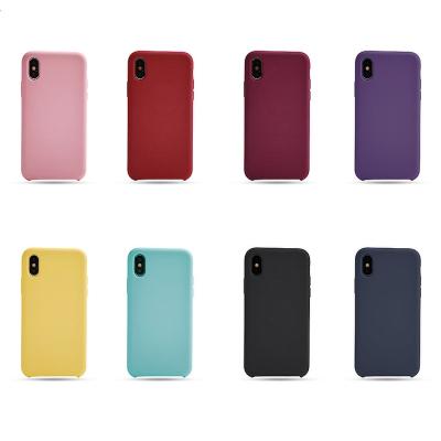 China High quality matte liquid silicone cell phone xs case, for iphone 7 8 x all models cell phone case XY-3224 for sale