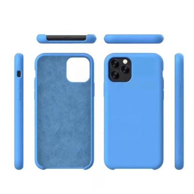 China High Quality Anti Scratch Liquid Cloth Silicone Mobile Cell Phone Cover Case For iPhone 11 XY-3224 for sale