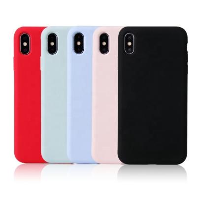 China 100% Real Liquid Silicone Phone Cases Eco-friendly Shockproof Smooth Touch Phone Cases For iPhone Series for sale