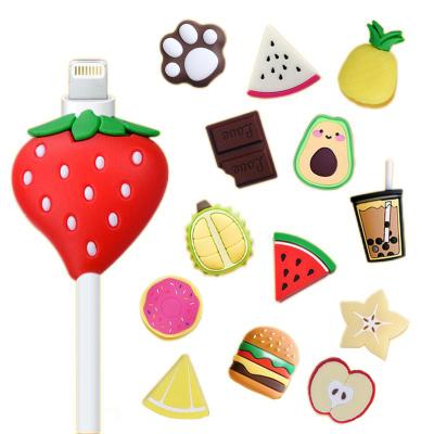 China Cute Custom Colorful Cartoon PVC Cute Wire Device Data Cable Anti-breakage Sharp Filling Protector for sale