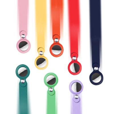 China Shockproof Popular Design Cover Device Silicone Case Location Tracker Protector For AirTags Key Chain for sale