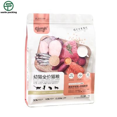 China Manufacturer direct plastic pet food handle zipper bag recyclable with good quality for sale