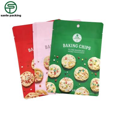 China Recyclable Custom Plastic Stand Up Snack Bag Composite Cookie Bag Zipper Bag for sale