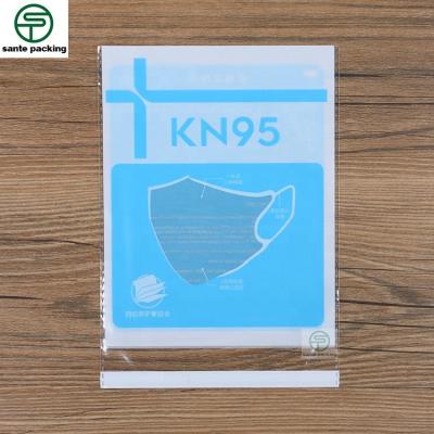 China Recyclable China supplier custom design printing resealable plastic clear opp bag self adhesive packaging bag N95/KF94 formask for sale