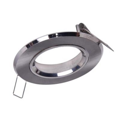 China Modern chrome recessed downlight gu10 frame zinc die-casting mini height 83mm for sale