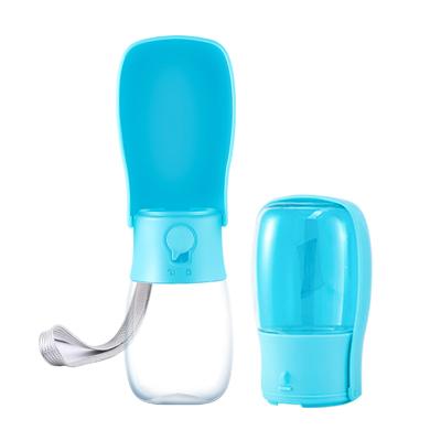 China Solve The Problem Of Pets Eating 280ML Portable Collapsible Collapsible Pet Bottle Water Dispenser Dog Plastic Water Bottle For Walking for sale