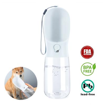 China Solve The Problem Of Pets Eating 550ml Water Dispenser Dog Cat Drinking Cup Outdoor Travel Hot Selling Portable Pet Water Bottle for sale