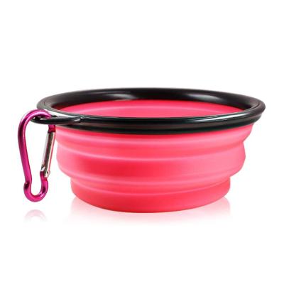 China 350ML Portable Viable 11.8oz Folding Dog Cat Puppy Feeding Bow Travel Safe Material Pet Food Feeder Bowls for sale