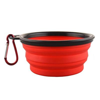 China 350ML Portable Safe Healthy Material Outdoor Portable Foldable Safe Healthy Material Small And Medium Size Pet Dog Bowl Sustainable for sale