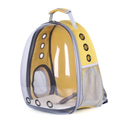 China Outdoor Travel Space Capsule Pet Backpack Cat Dog Breathable Pet Walk Waterproof Transparent Bag for sale