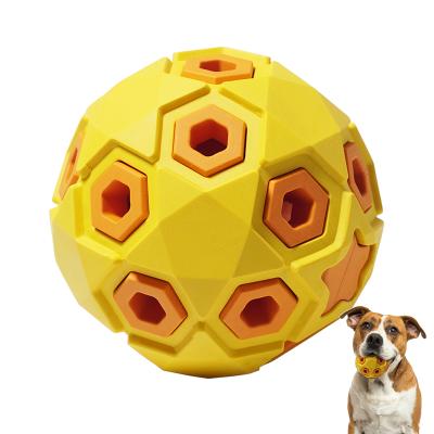 China Viable Hot Sale Training Dog Toy Funny TPR Rubber Material For Molar Teeth Cleaning Chew Ball Toy for sale