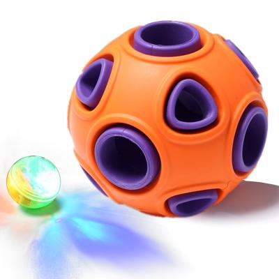 China Dog Viable Safe Rubber Ball Outdoor Interactive Play Led Pet Toy Wholesale Cat Pet Training Toys Chewing for sale