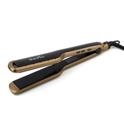 China Household 2021 ceramic hair straightening straightener heated electric bling flat irons hot color matching hair straightener wholesale for sale