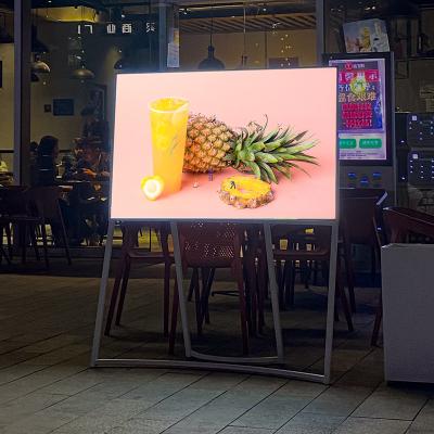 China Hot Sales Outdoor Poster Display Stand Poster Board LED Lightbox Stand Eco-friendly Advertising Outdoor Portable Poster Display One Board for sale