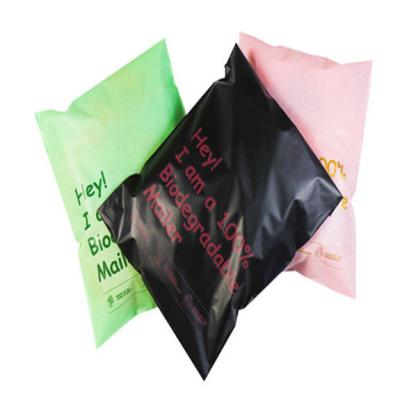 China Custom Logo Ad Self Adhesive Shipping Plastic strong adhesive poly tea biodegradable packaging food bag for sale