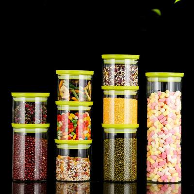 China Best Freshness Storage Jars Suppliers 580Ml 750Ml 1000Ml 1800Ml Cheap Airtight Glass Containers Empty Storage Glass Jars With Lid for sale