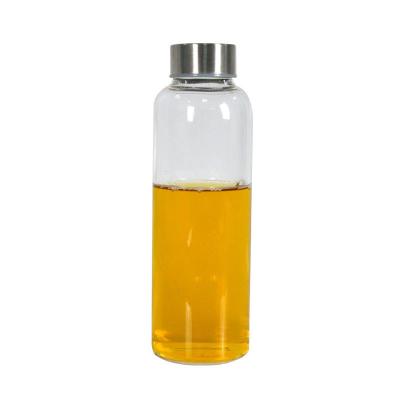 China Eco Friendly 17Oz Wide Mouth Water Bottles Glass Water Bottle Sustainable With Stainless Steel Lid for sale