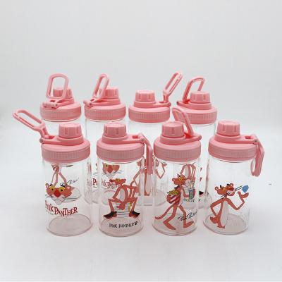 China Highest Qual Viable Outdoor Glass Child Drinking Water Bottle 350Ml 500Ml Crystal Glass Water Bottle for sale