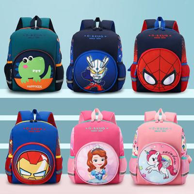 China Cute Cartoon Wear-resistant Load-reducing Children's Printing Unicorn Bag High Quality Children's School Breathable School Bag for sale