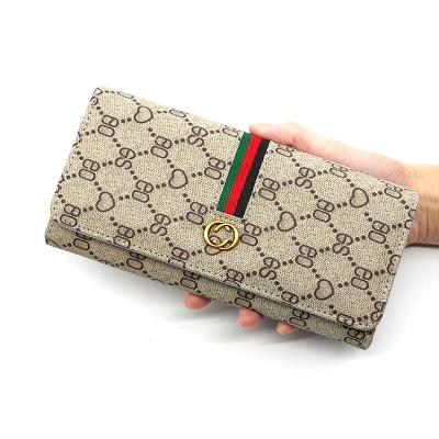 China Luxury brand wallet high quality factory direct sale designer fashionable leather purses for women for sale