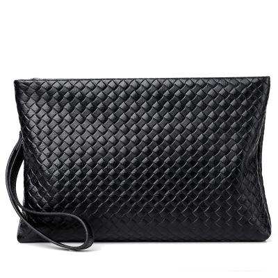 China Color Fashion Style Zipper Men Women Handbag Waterproof Korean Cosmetic Portable Casual Envelope Design Leather Clutch Bag Handbag for sale