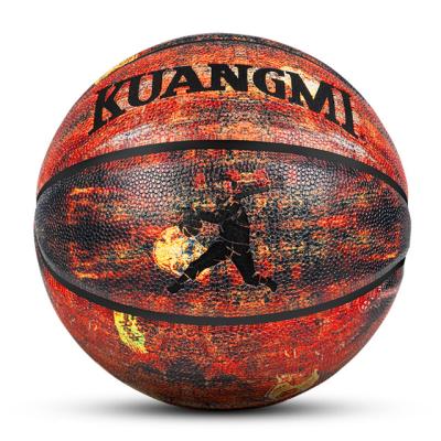 China 2021 Sports Training Game.Sports Manufacturer New Street Personality PU Moisture Absorbent Non Slip No. 7 basketball for sale