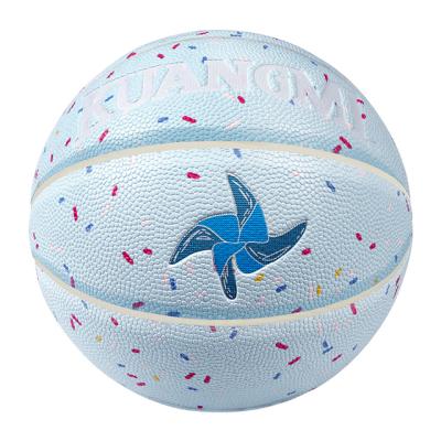 China Application size5.6.7 PU Kuangmi basketball color basketball indoor and outdoor child interest for sale