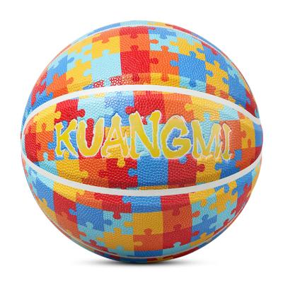 China Application size7 PU basketball indoor and outdoor multi color basketball basketballs for sale