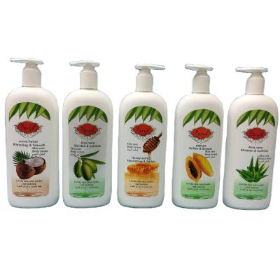 China Moisturizer 500ml Moisten Olive Nutrition Aloe Honey Papaya Cocoa Extract Tender Skin Care Hand Body Lotion for sale