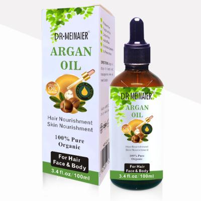 China Amazing Effect Argan Oil Morocco Organic Pure Oil Nourish Skin Repair Hair Serum 100ml Wholesale Private Label for sale