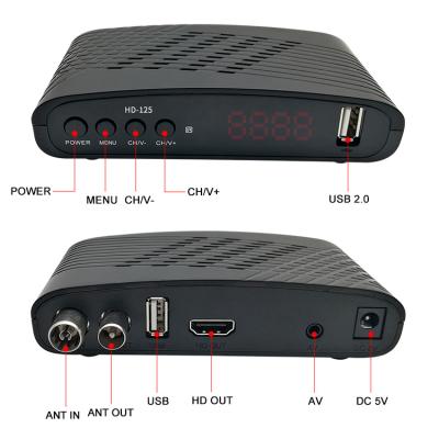 China 2022 FULL HD 1080P Newest DVB-T2 Set Top Box HEVC h.264 h.265 T T2 Receiver Receiver DVB-T2/C Converter Box HD-125a for sale