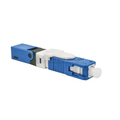 China Fiber Optic Termination Fiber optic SC UPC FTTH fast connector manufacturer oneclick cold fast connector for sale