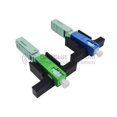 China Fiber Optic Termination Fiber optic fast connector APC UPC FTTH field terminated quickly assembly oneclick B Wedge SC connector for sale