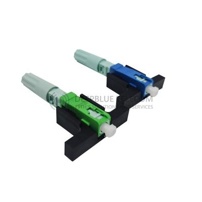 China Fiber Optic Termination Fiber optic fast connector APC UPC FTTH field terminated quickly assembly Screwing SC connector for sale