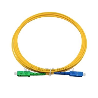 China FTTH FTTxFTTB Network FTTH Fiber optic SC APC to SC UPC Simplex Single Mode patch cord for sale