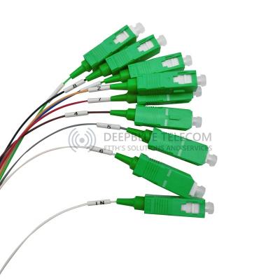 China FTTH FTTxFTTB Network FTTH Fiber Optic Mini Type PLC Splitter 1*9 with SC APC connector for sale