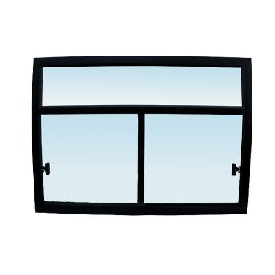 China Factory price light transmission cheap tempered glass black sliding car window for camper for sale