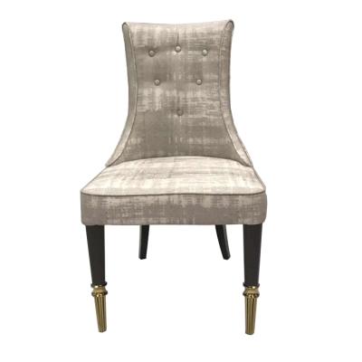 China Customized Modern Hotel Furniture Luxury Dining Room Lounge Chairs Fabric Restaurant Dining Chair for sale