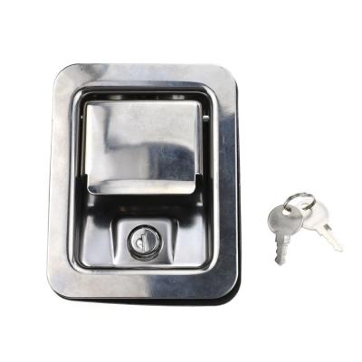 China Stainless Steel YH3509 Engineering Flat Truck Latch Vehicles Panel Latch Trailer Truck Tool Box Lock for sale