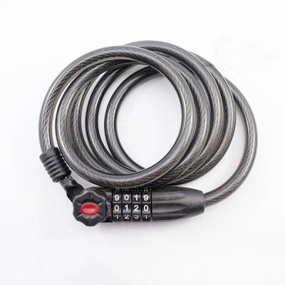 China Bike Mountain Bike Digital Combination Cable Lock Bicycle Safe Lock YH1446 for sale