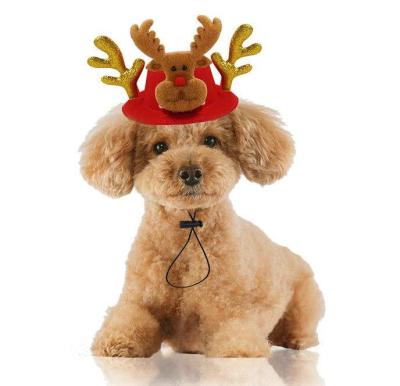 China COMMON Selling Christmas Dog Bunny Hat Santa Snapback Hat For Pet for sale